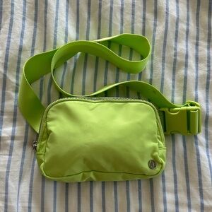 Lululemon Neon Lime Everywhere Crossbody Belt Bag
